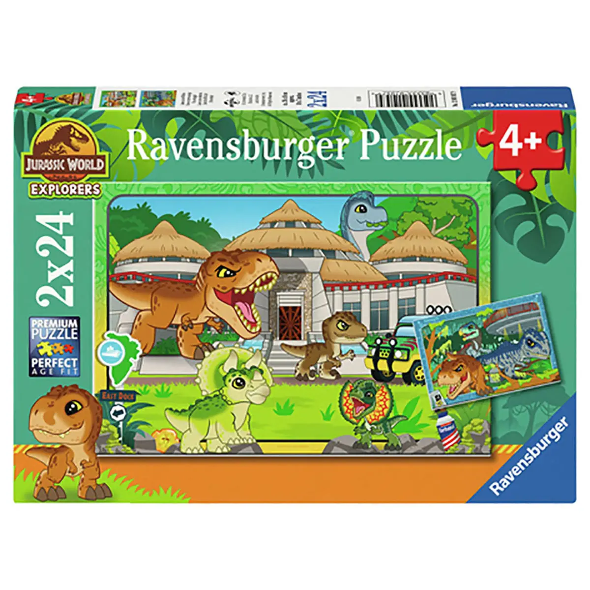 Ravensburger Jurassic World Explorers 2 X 24 Piece Jigsaw Puzzle 1