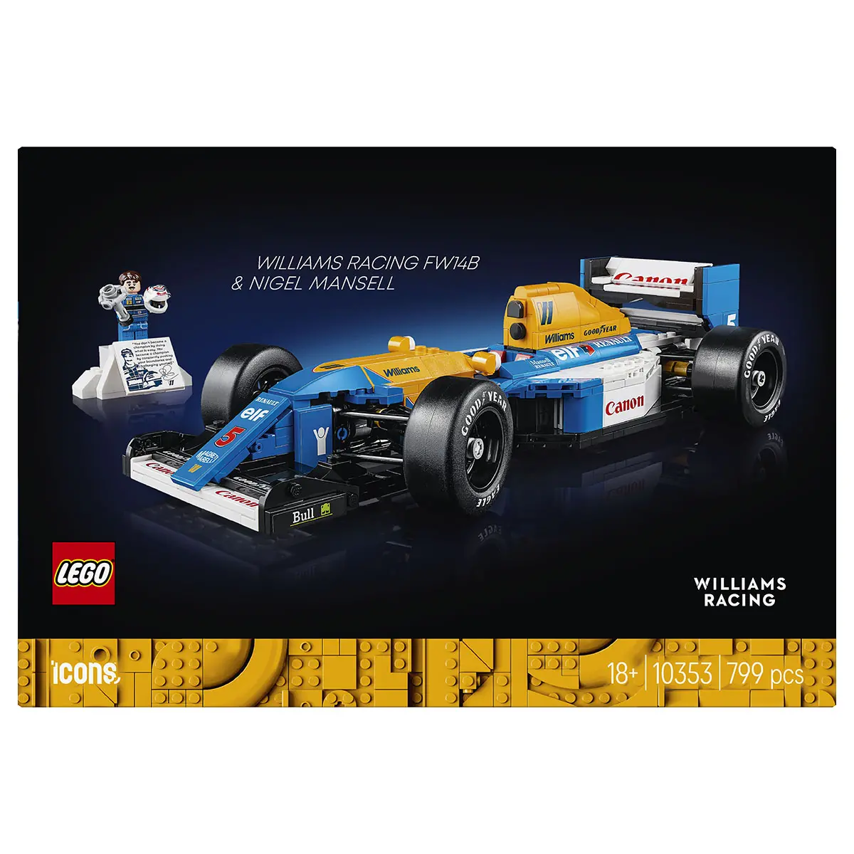 Lego Williams Racing Fw14b & Nigel Mansell 10353 Building Set 1
