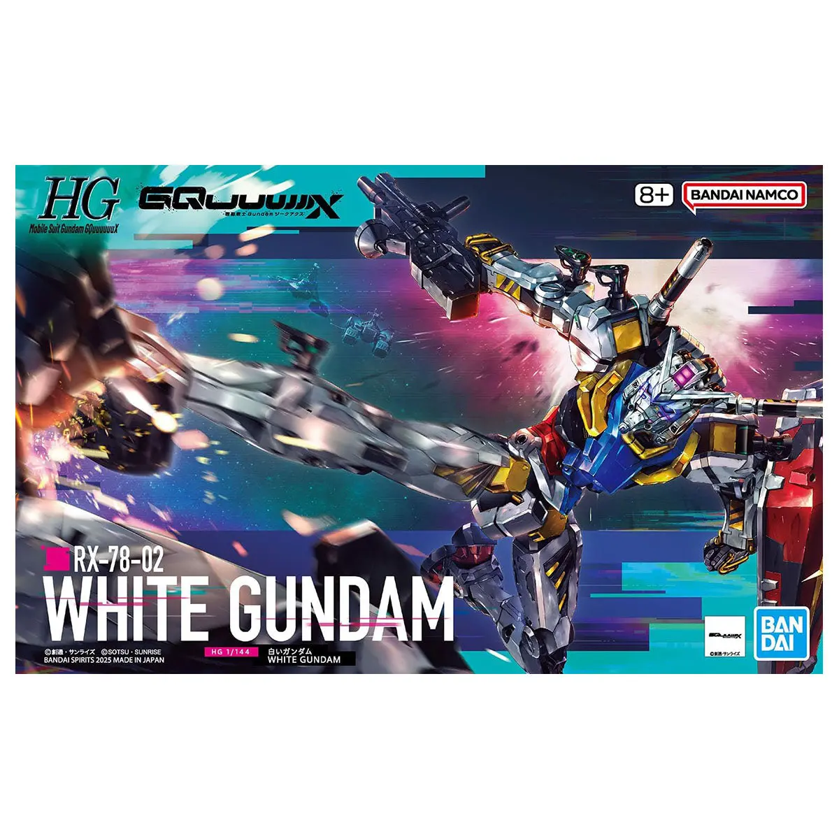 Hg White Gundam Rx-78-02 Model Kit 1