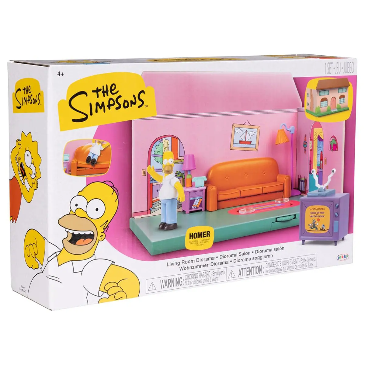 The Simpsons Living Room Diorama With Homer Figure 1