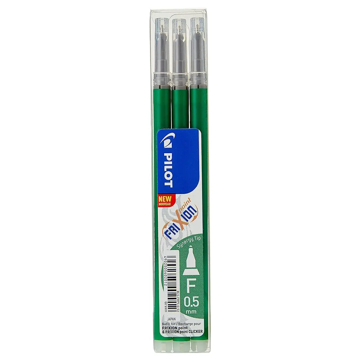 Pilot Frixion Point & Point Clicker Erasable F Rollerball Green Refills (3 Pack) 1