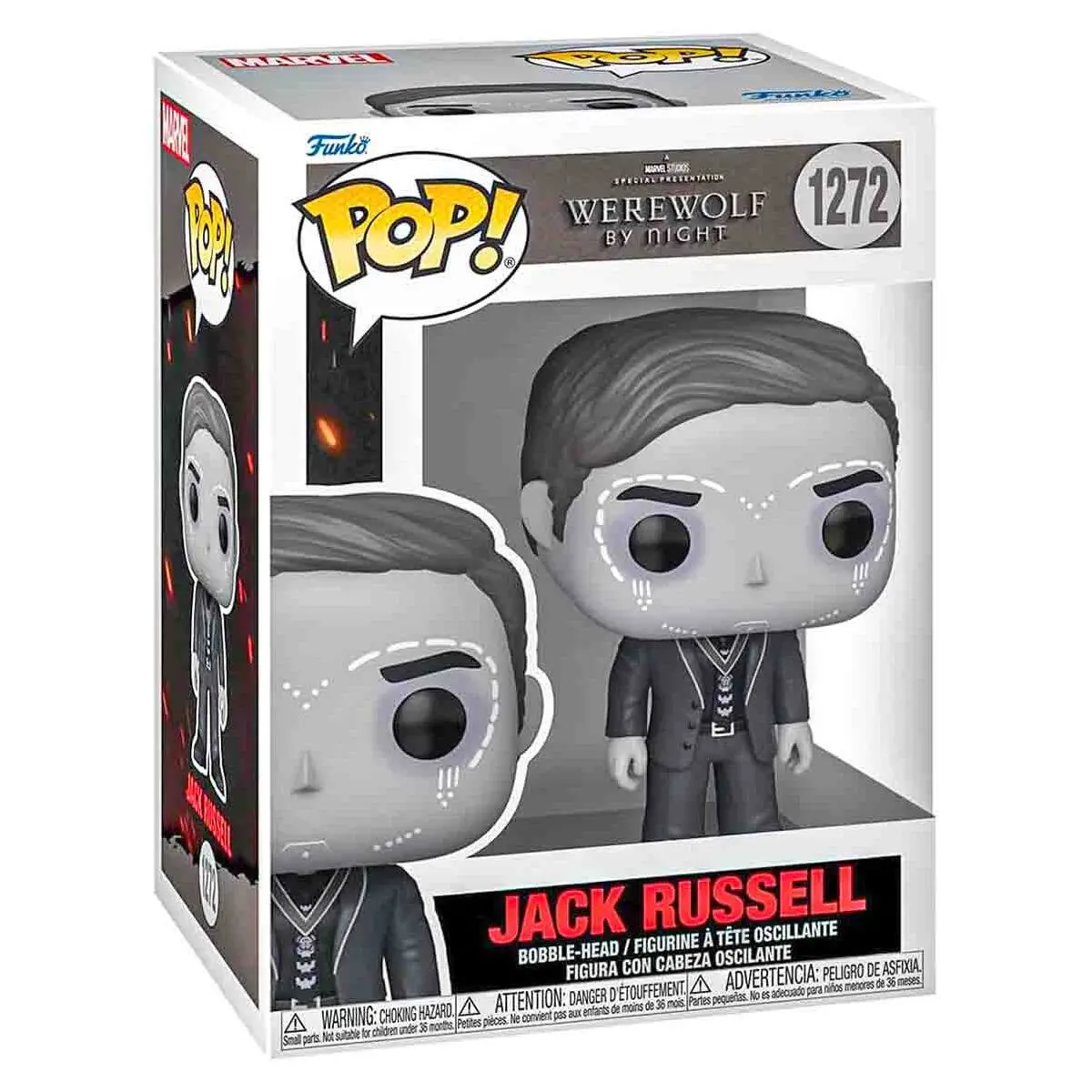 Funko Pop! Marvel: Werewolf By Night: Jack Russell Bobble-Head Figure #1272 1