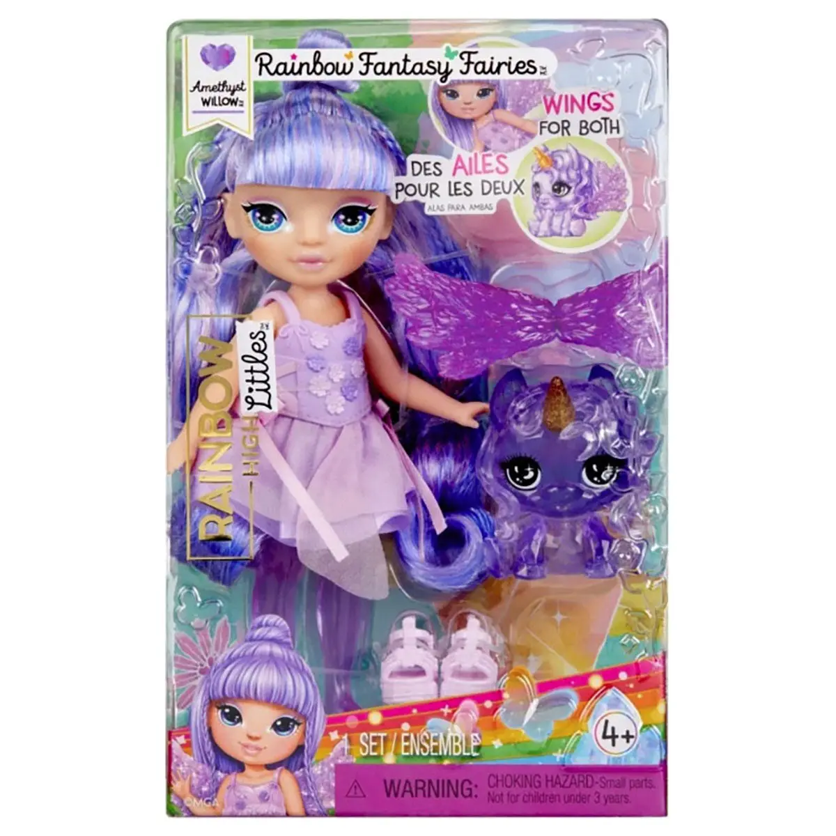 Rainbow High Littles: Rainbow Fantasy Fairies Amethyst Willows Doll 1