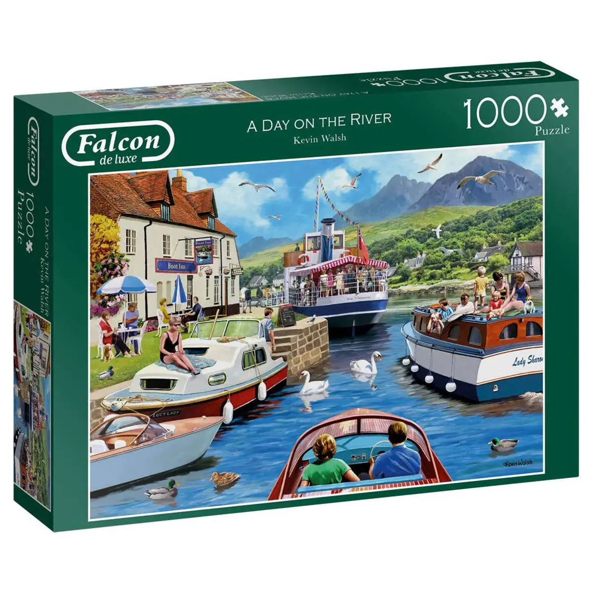 Falcon De Luxe A Day On The River Puzzle 1000 Piece 1
