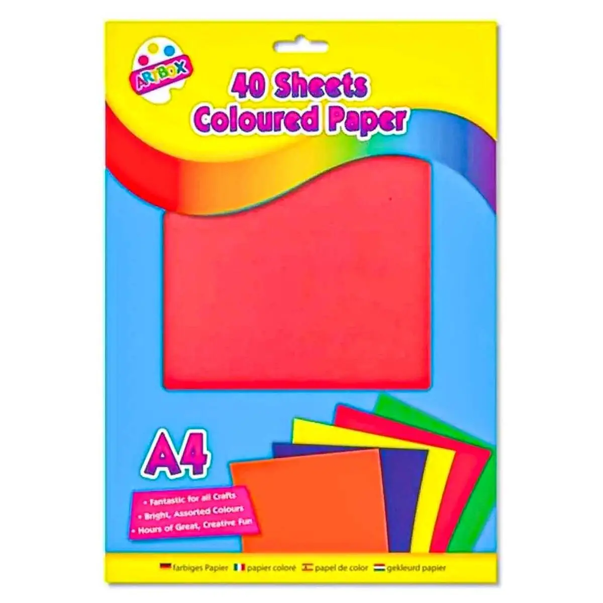 Artbox 40 Sheets Coloured A4 Paper 1