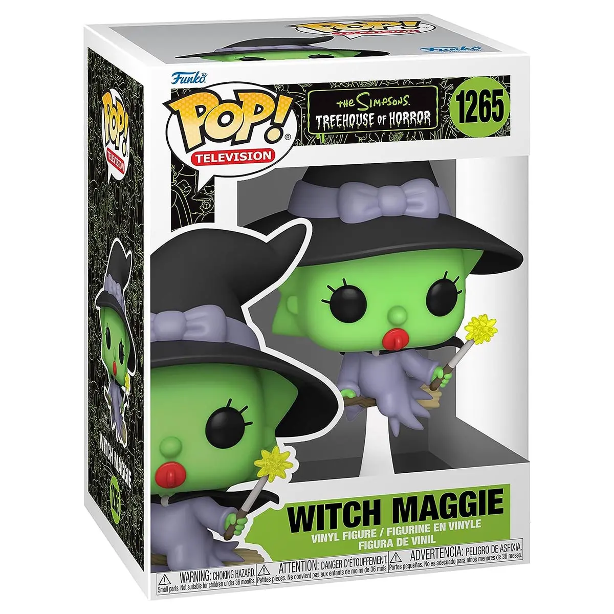 Funko Pop! Television: The Simpsons: Treehouse Of Horror: Witch Maggie Vinyl Figure #1265 1