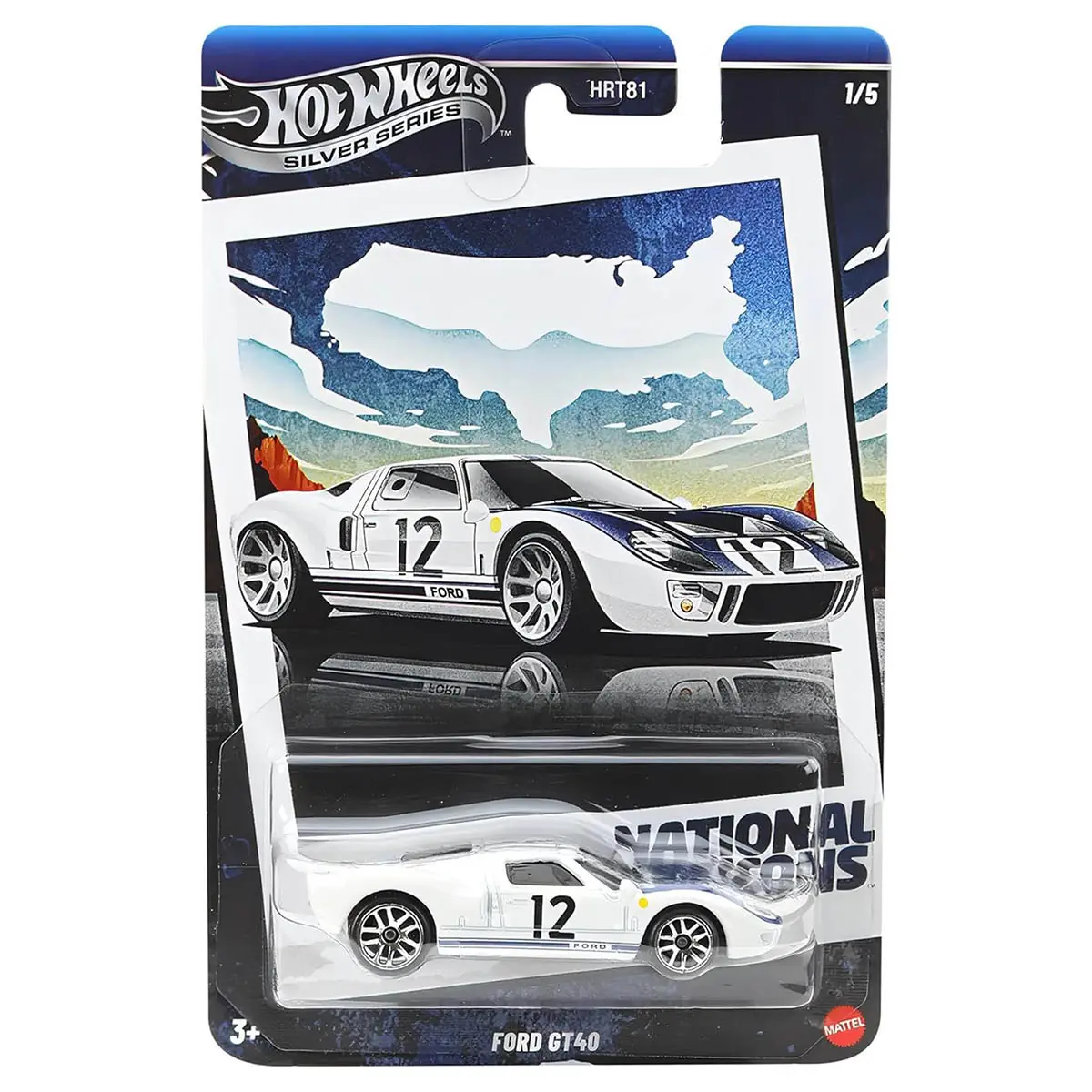 Hot Wheels Silver Series: National Icons: Ford Gt40 Car (1/5) 1