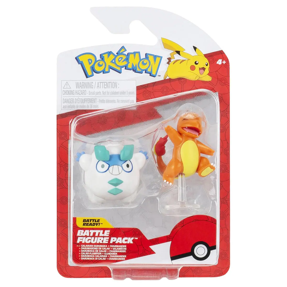 Pokémon Galarian Darumaka & Charmander Battle Figure Pack 1