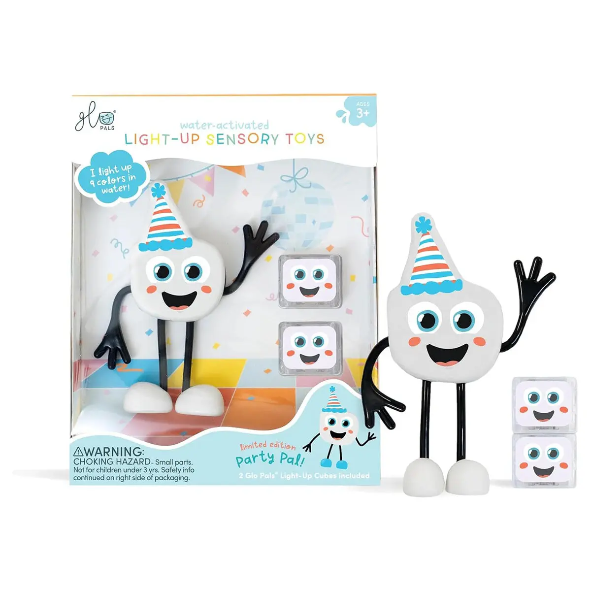 Glo Pals Water-Activated Light-Up Sensory Toys Party Pal Limited Edition Set 1