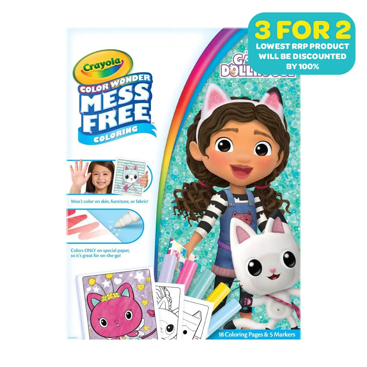 Crayola Color Wonder Mess Free Colouring Gabby's Dollhouse 1