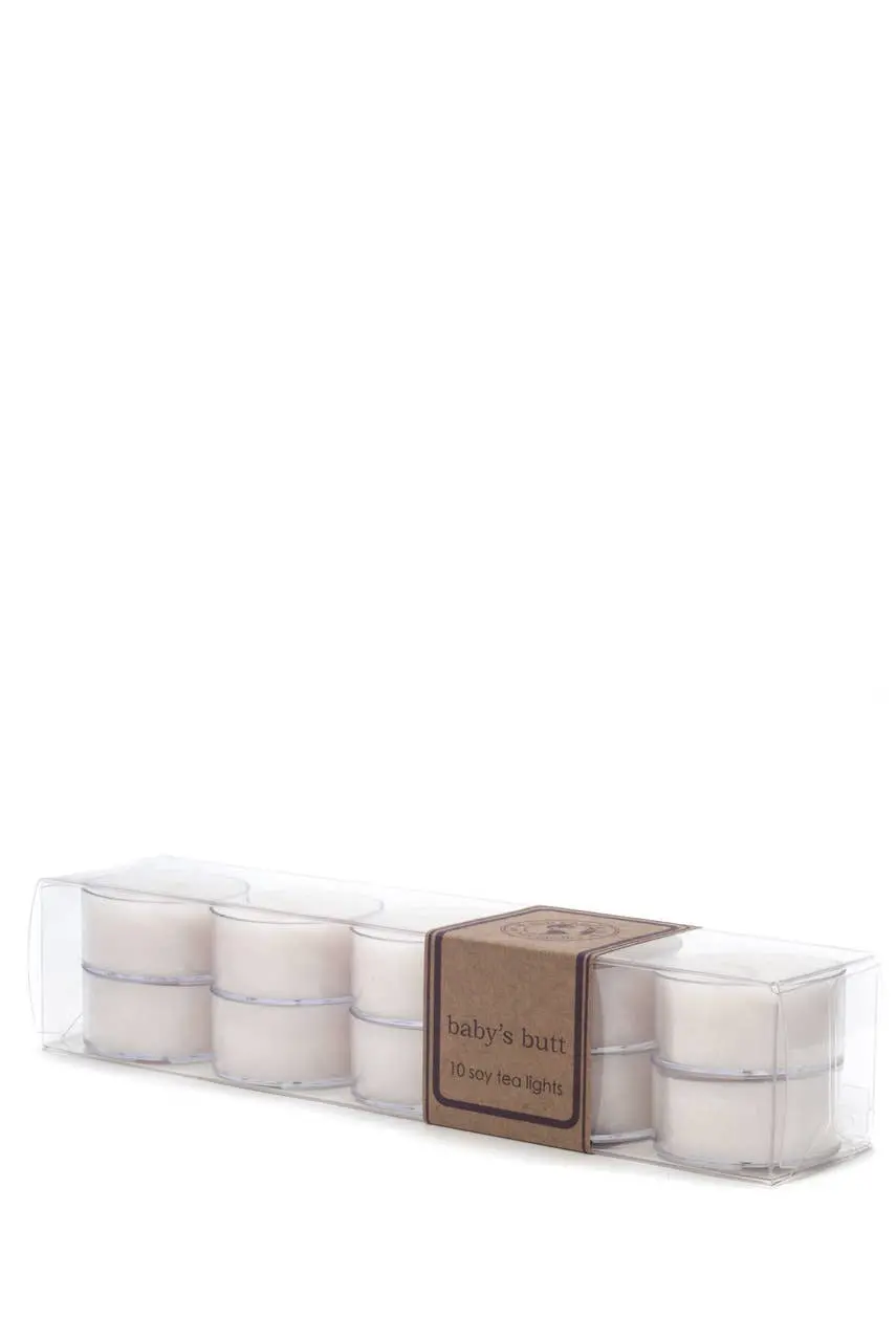 Eco Candle Company - Tea Light 10Pk - Baby's Butt 1