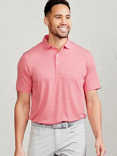 Tasc Cloud Polo Brookline Stripe 13