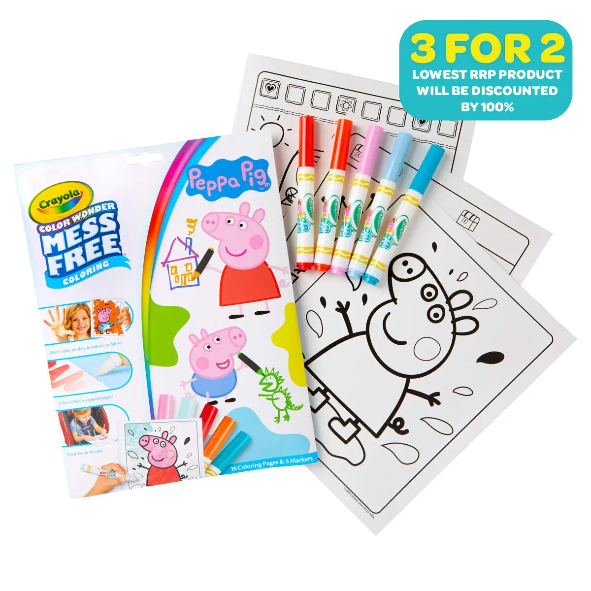 Crayola Color Wonder Mess Free Colouring Peppa Pig 1