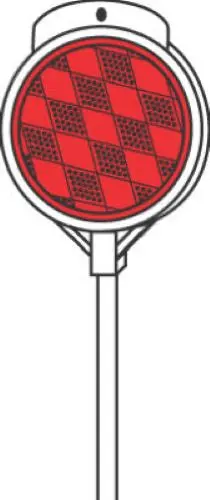 Hillman 840074 48" Red Fiberglass Driveway Marker Reflectors - Quantity Of 18 1
