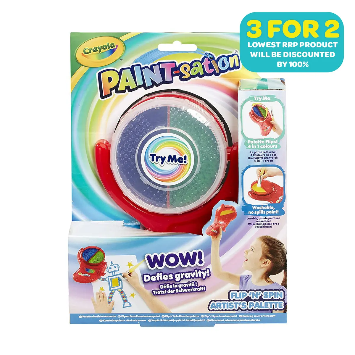 Crayola Paint-Sation Flip 'N' Spin Artist's Palette 1