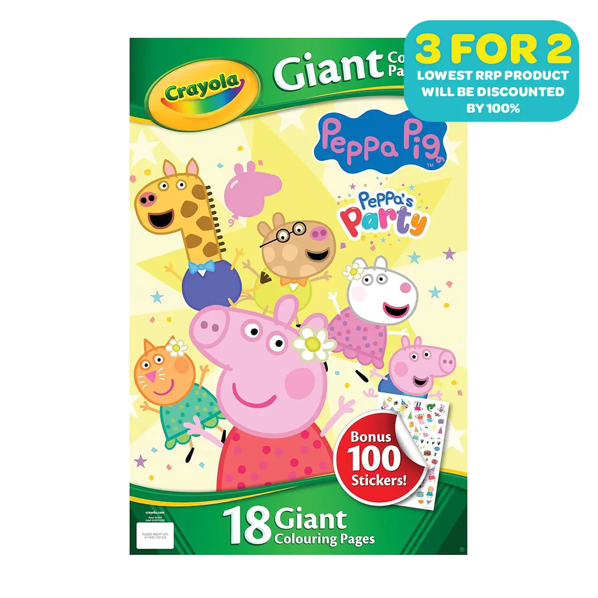 Peppa Pig Giant Colouring Pages With Stickers 1