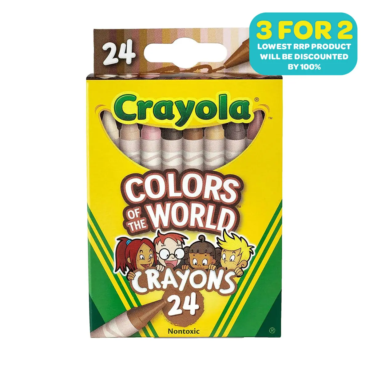 Crayola Colours Of The World Crayons (24 Pack) 1