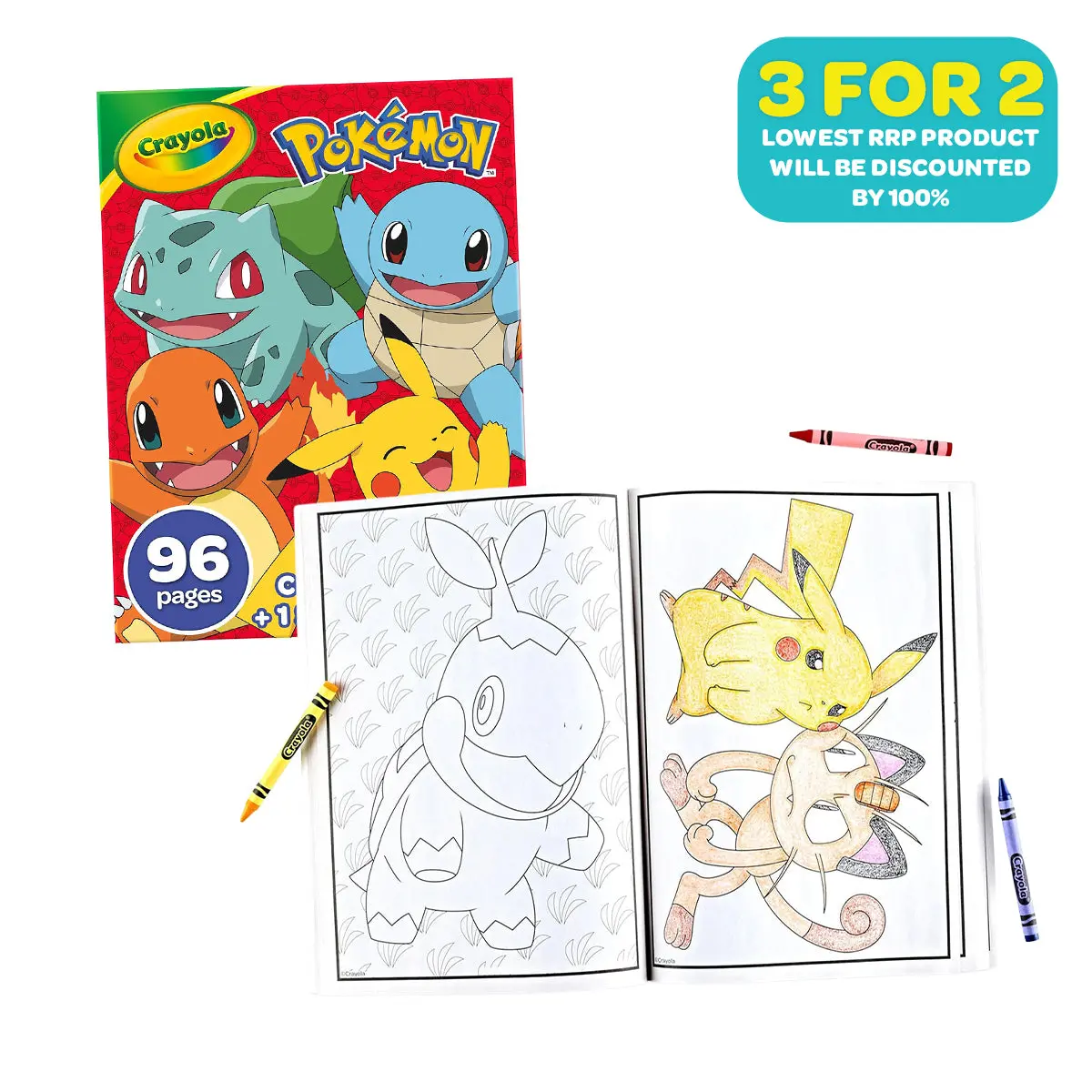 Pokémon Colouring Book & Sticker Sheet 1