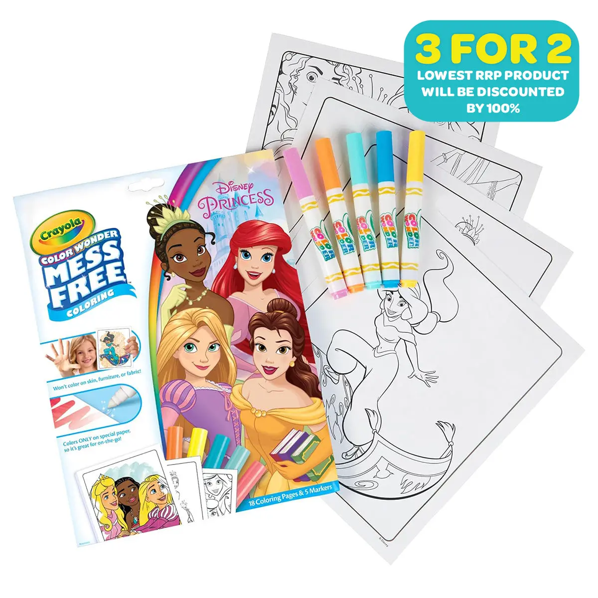 Crayola Color Wonder Mess Free Colouring Disney Princess 1