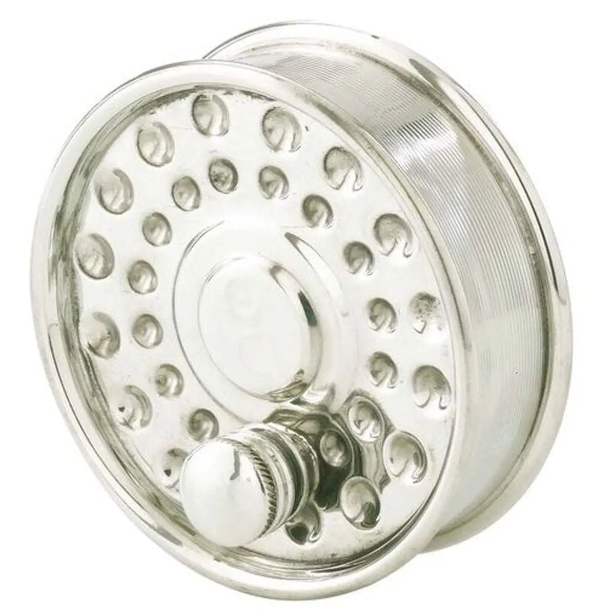 Fishing Reel Pewter Flask By Bisley 1
