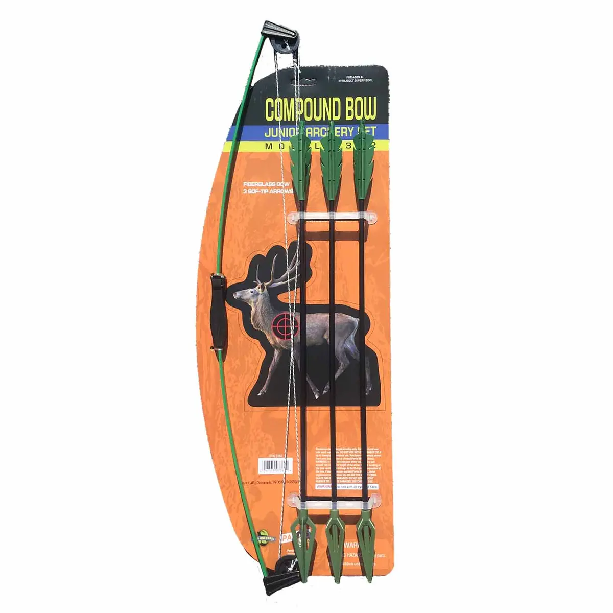 Parris Toys 27" Camo Compound Bow-3 Arrows, Target 1