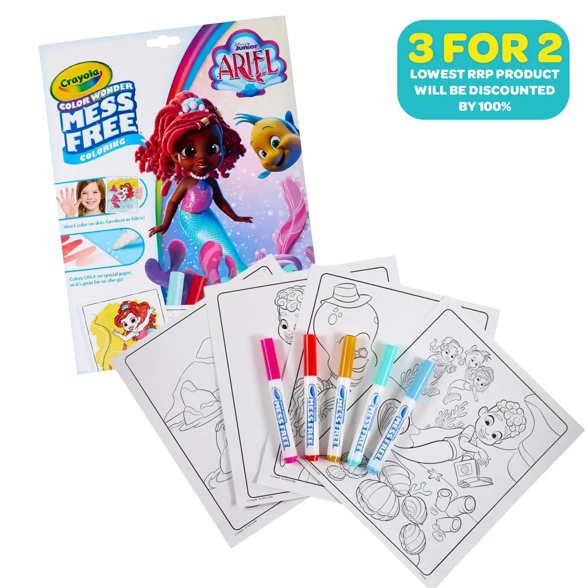 Crayola Color Wonder Mess Free Colouring Disney Junior Ariel 1