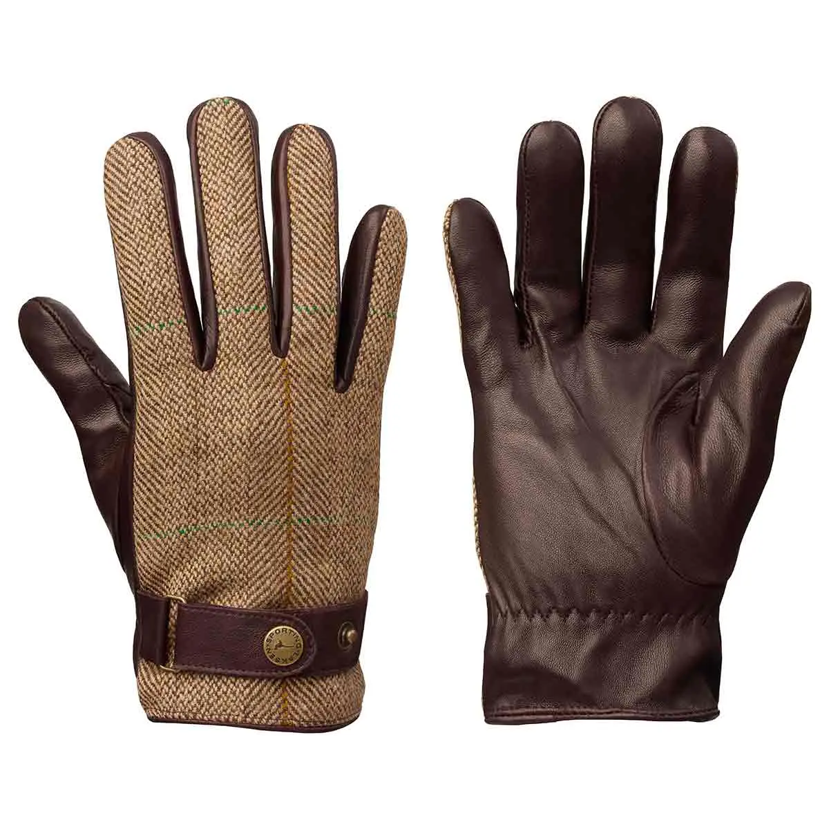 Laksen Skye Men's Tweed & Lambskin Gloves 1