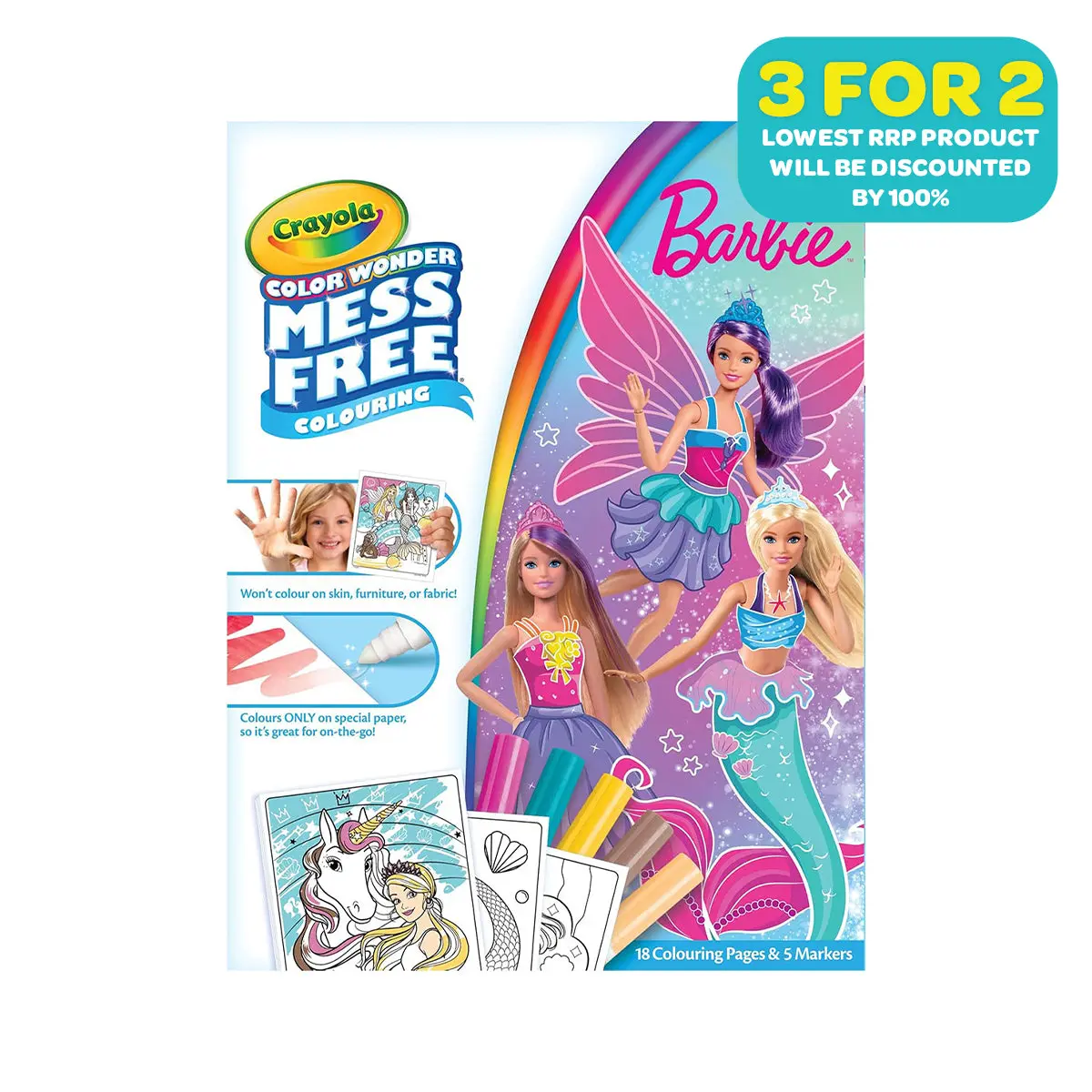 Crayola Color Wonder Mess Free Colouring Barbie 1