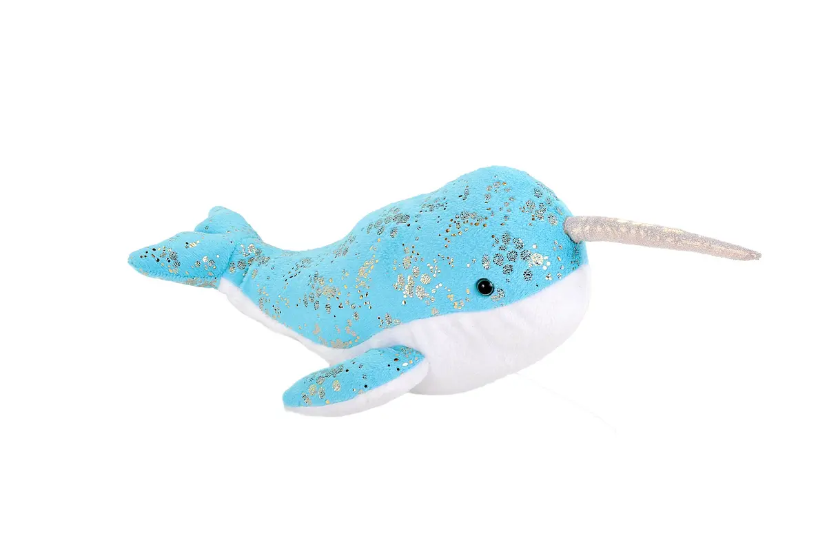 Wild Republic - Foilkins-Jr Narwhal Stuffed Animal 6" 1