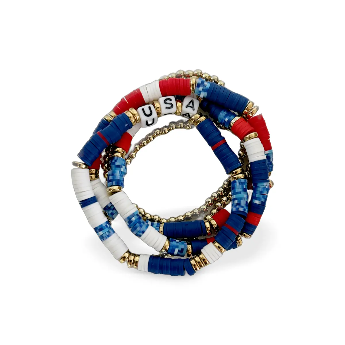 5 Piece Usa Bracelet Set 1