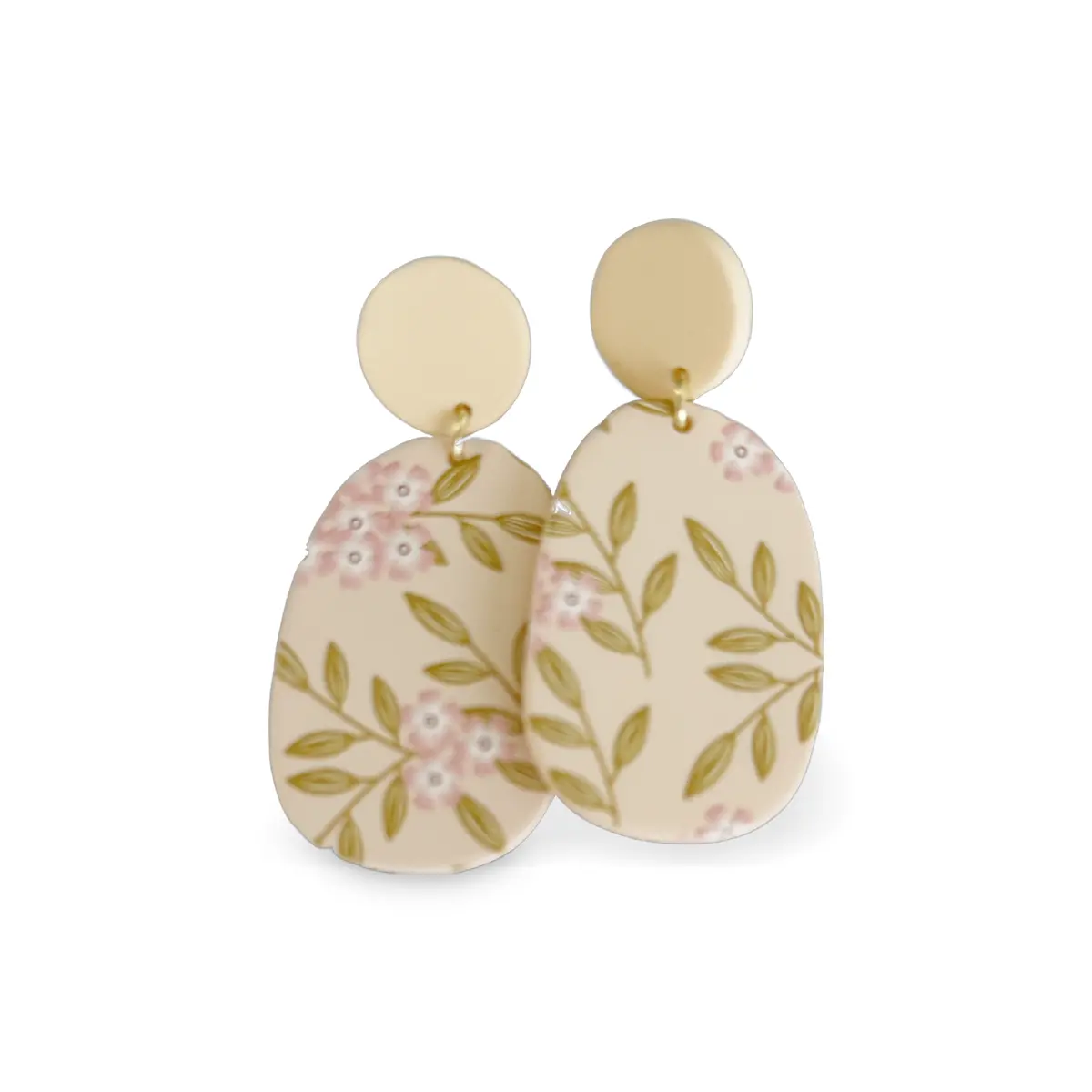 Pink Cherry Blossom Earrings 1