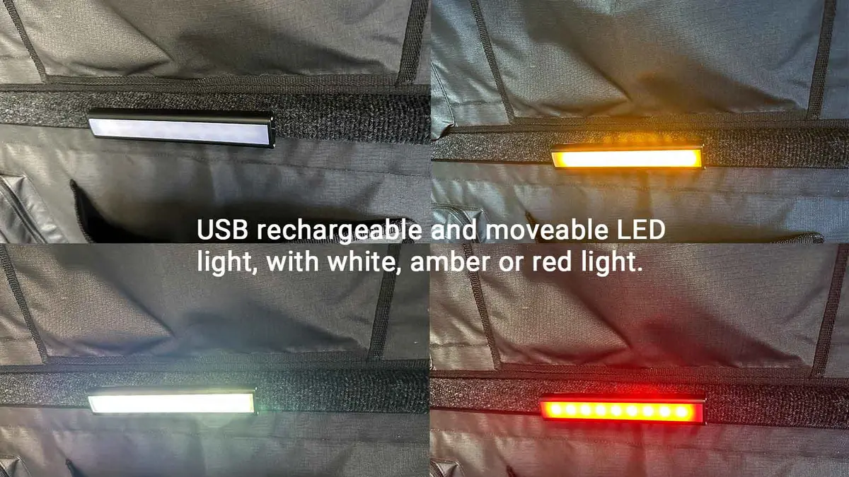 Led Tricolour Rechargeable Light 1