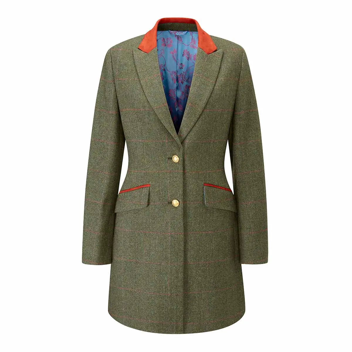 Alan Paine Combrook Ladies Tweed Mid-Length Coat 1