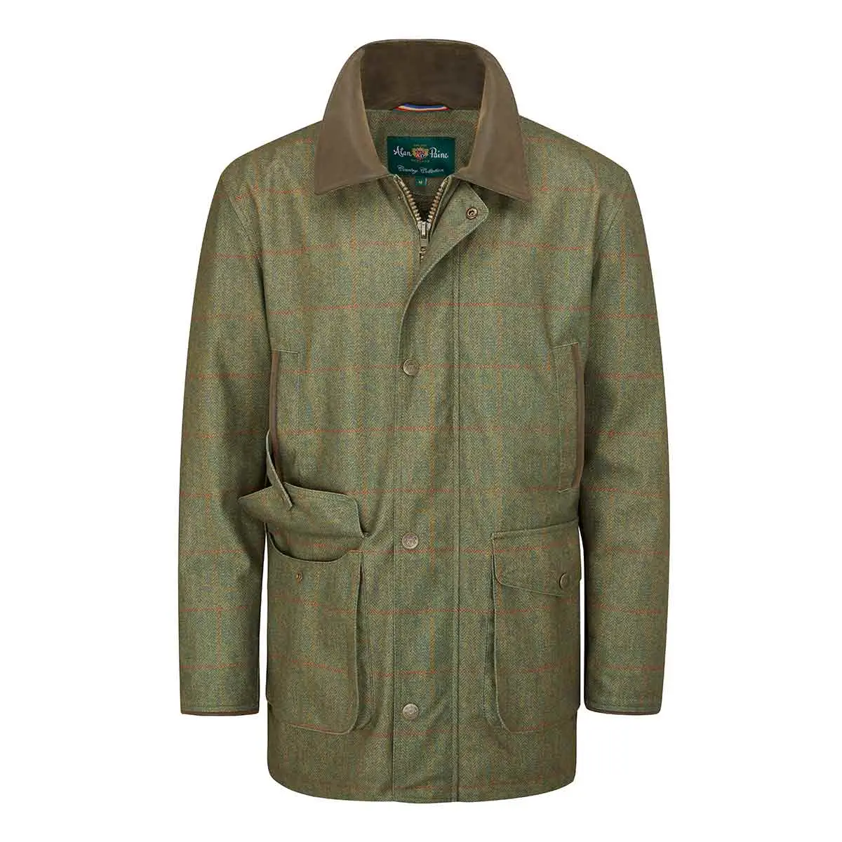 Alan Paine Didsmere Men's Weather-Resistant Tweed Coat