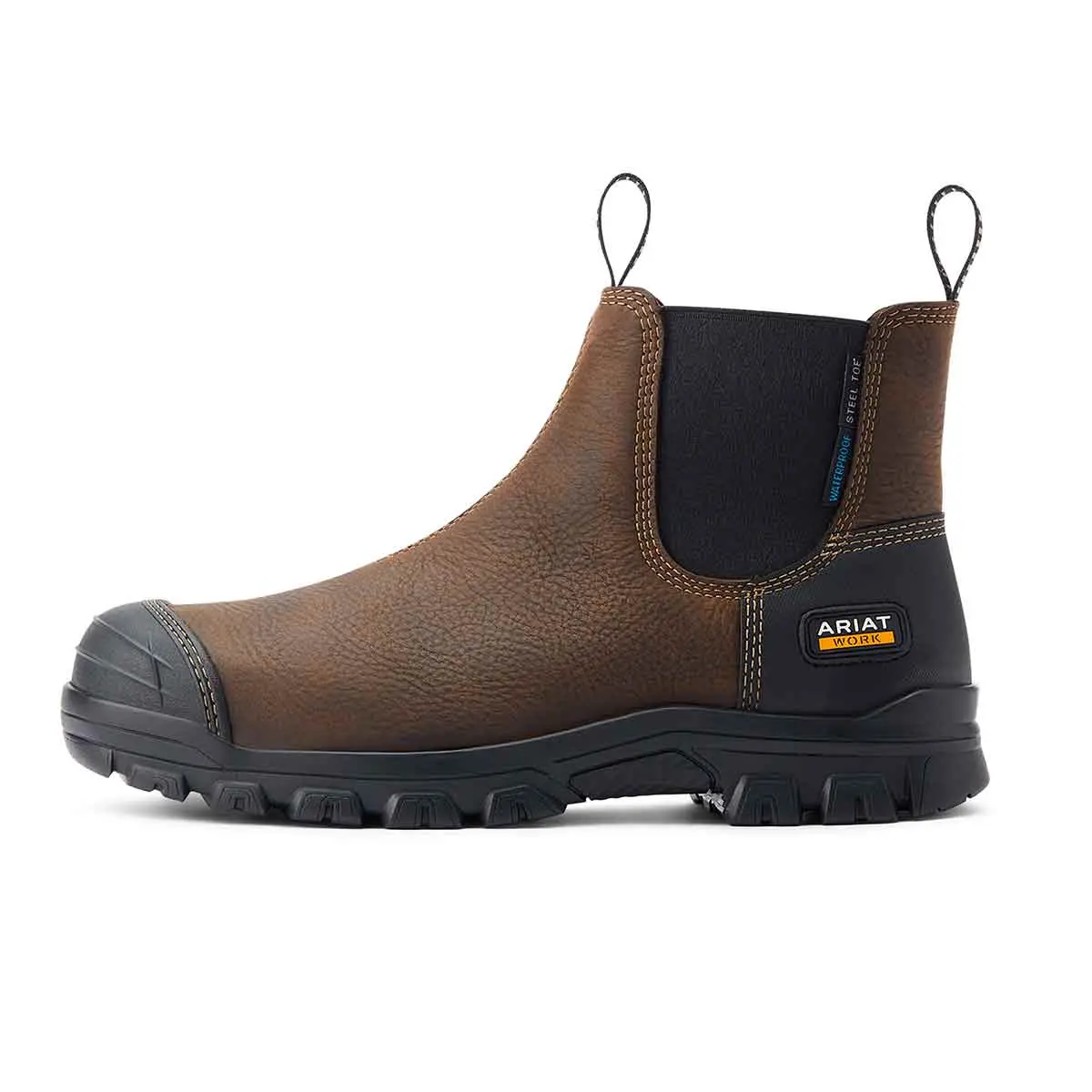 Ariat Men's Treadfast Chelsea Waterproof Steel Toe Work Boot 1