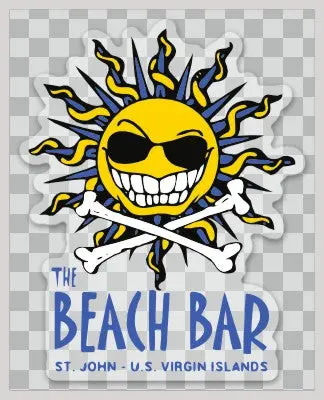 Beach Bar Die-Cut Logo Sticker 1