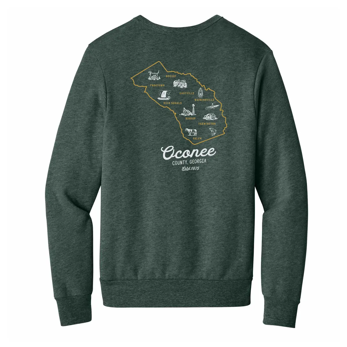 Outpost Oconee Map Sweater - Forest 1
