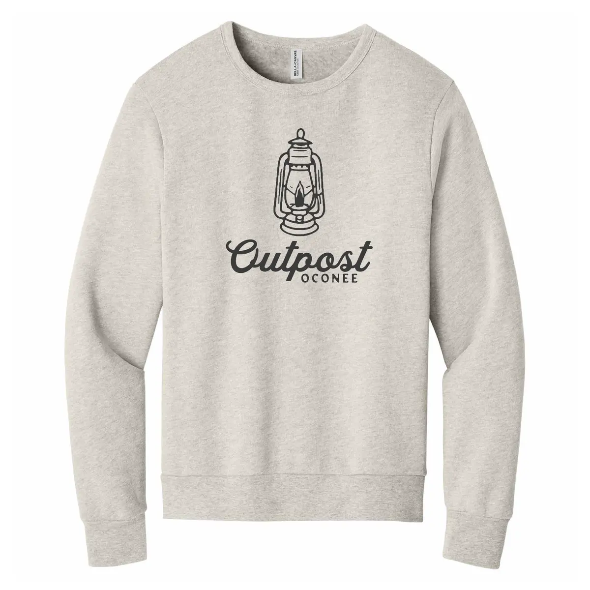 Outpost Lantern Logo Sweater - Heather Dust 1