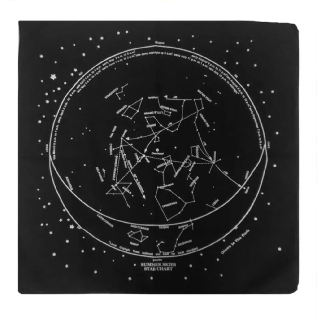 Glow In The Dark Night Sky Bandana 1