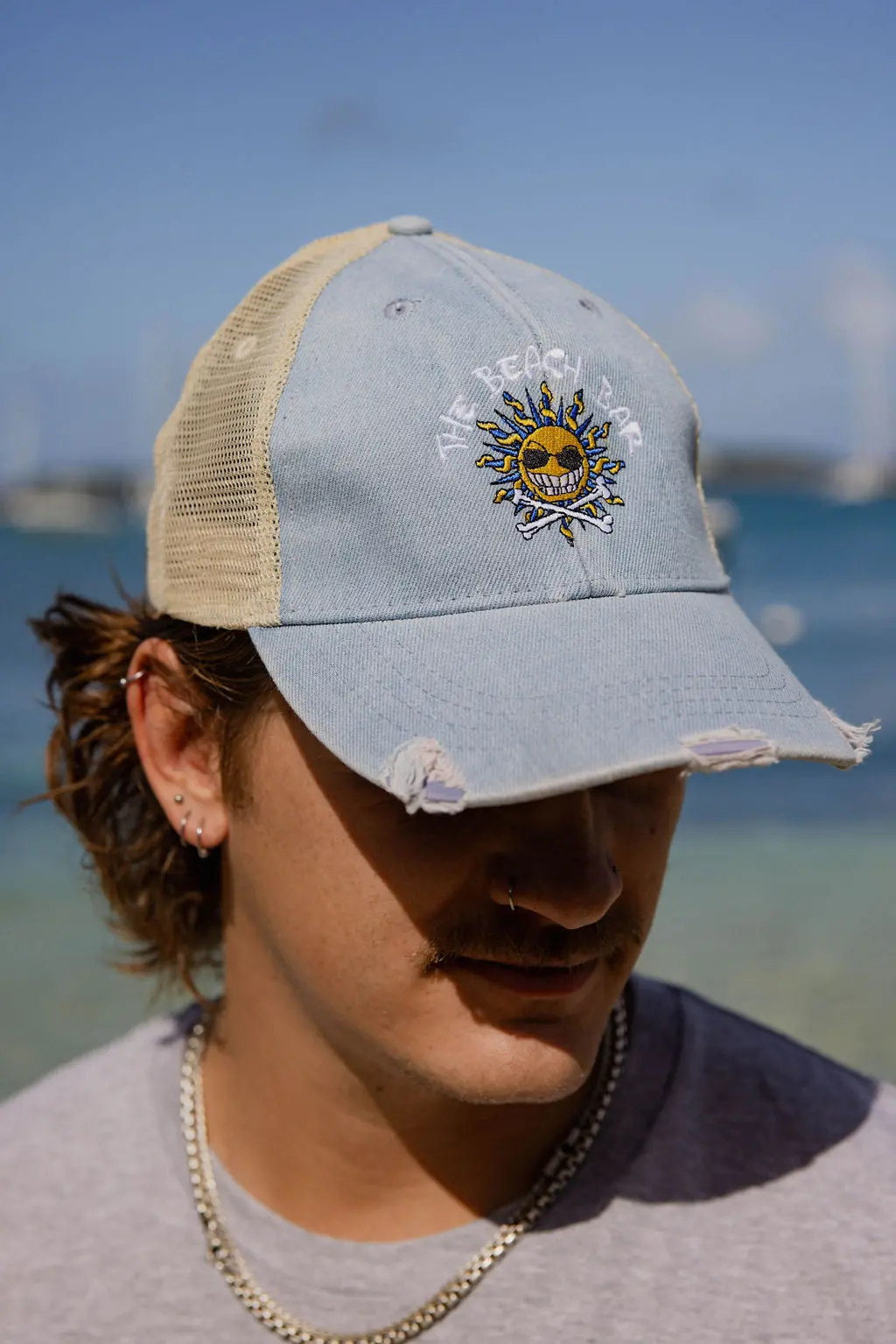 Beach Bar Hat - Denim 1
