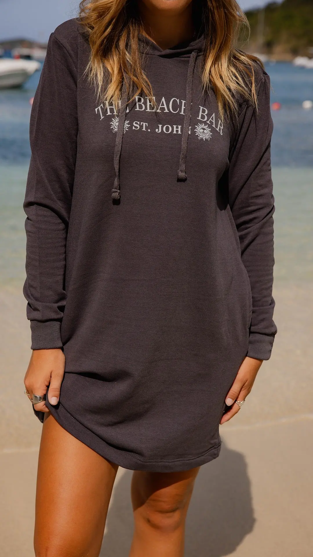 Bb Womens Cozy Hooded Dress 1