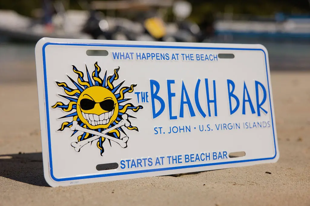 Beach Bar License Plate 1
