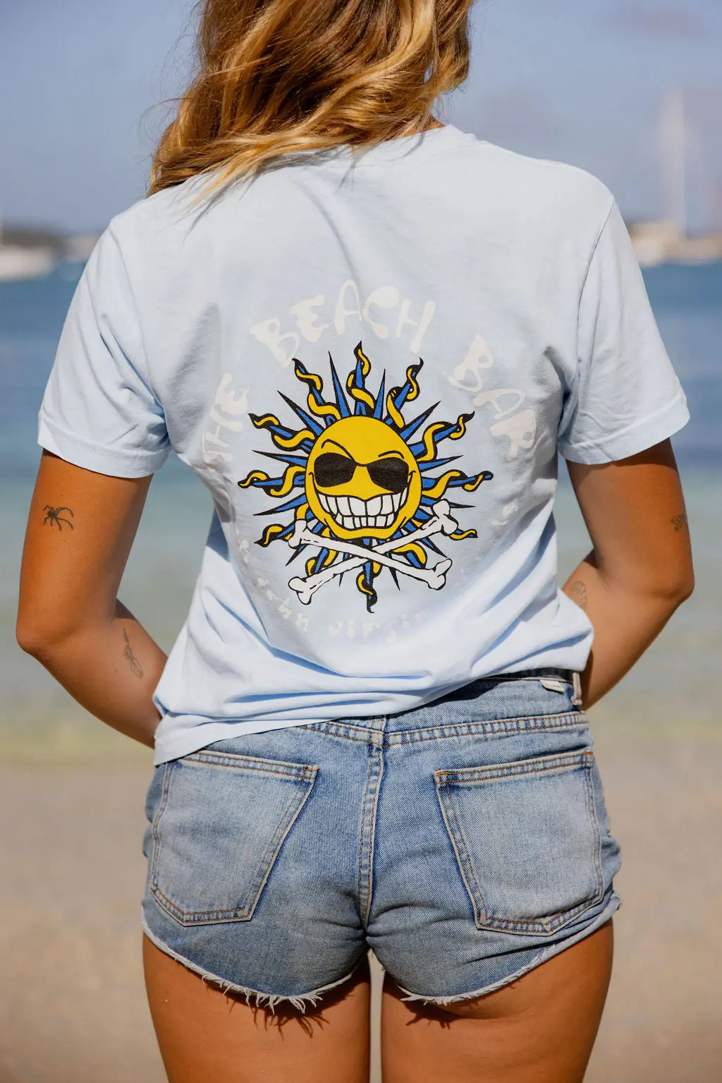 Beach Bar Logo S/S Shirt - Light Blue 1