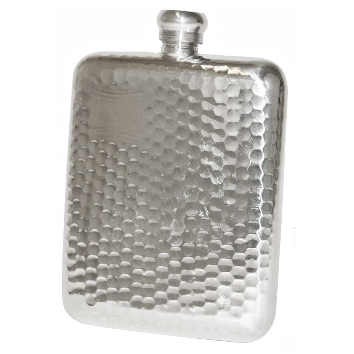 Bisley 6Oz Half Hammered Hip Flask 1