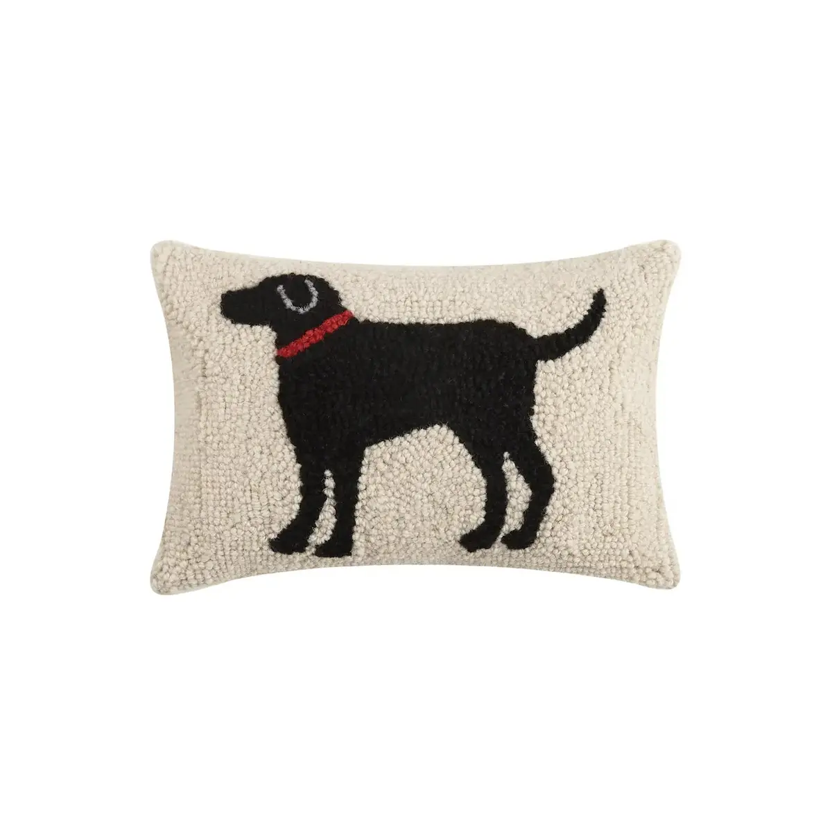 Black Dog Hook Pillow 1