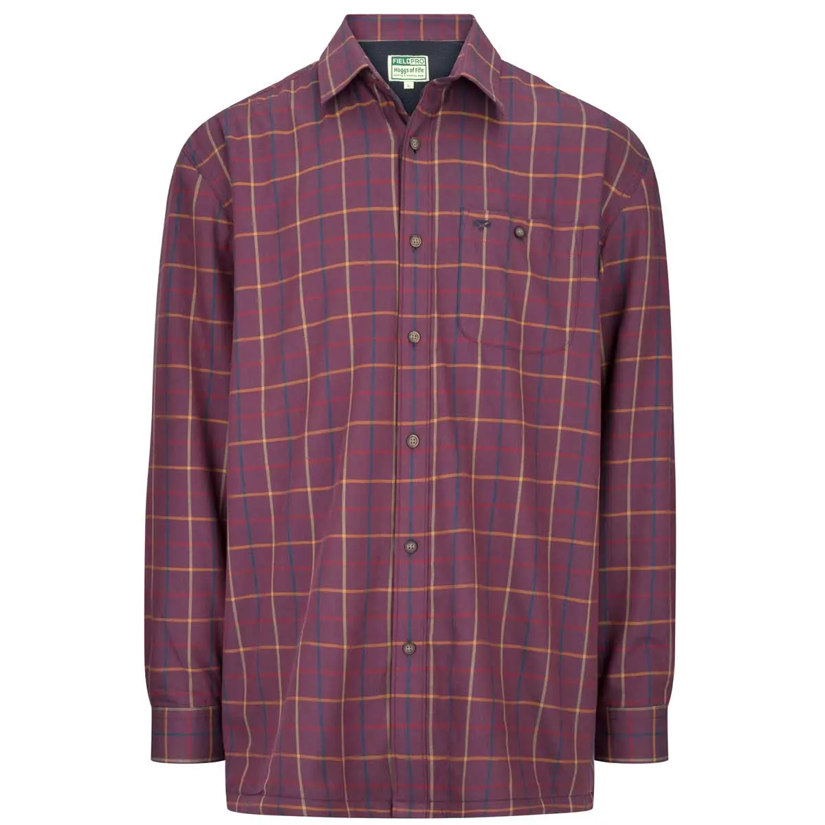 Hoggs Of Fife Micro Fleece Lined Checked Shirt 1