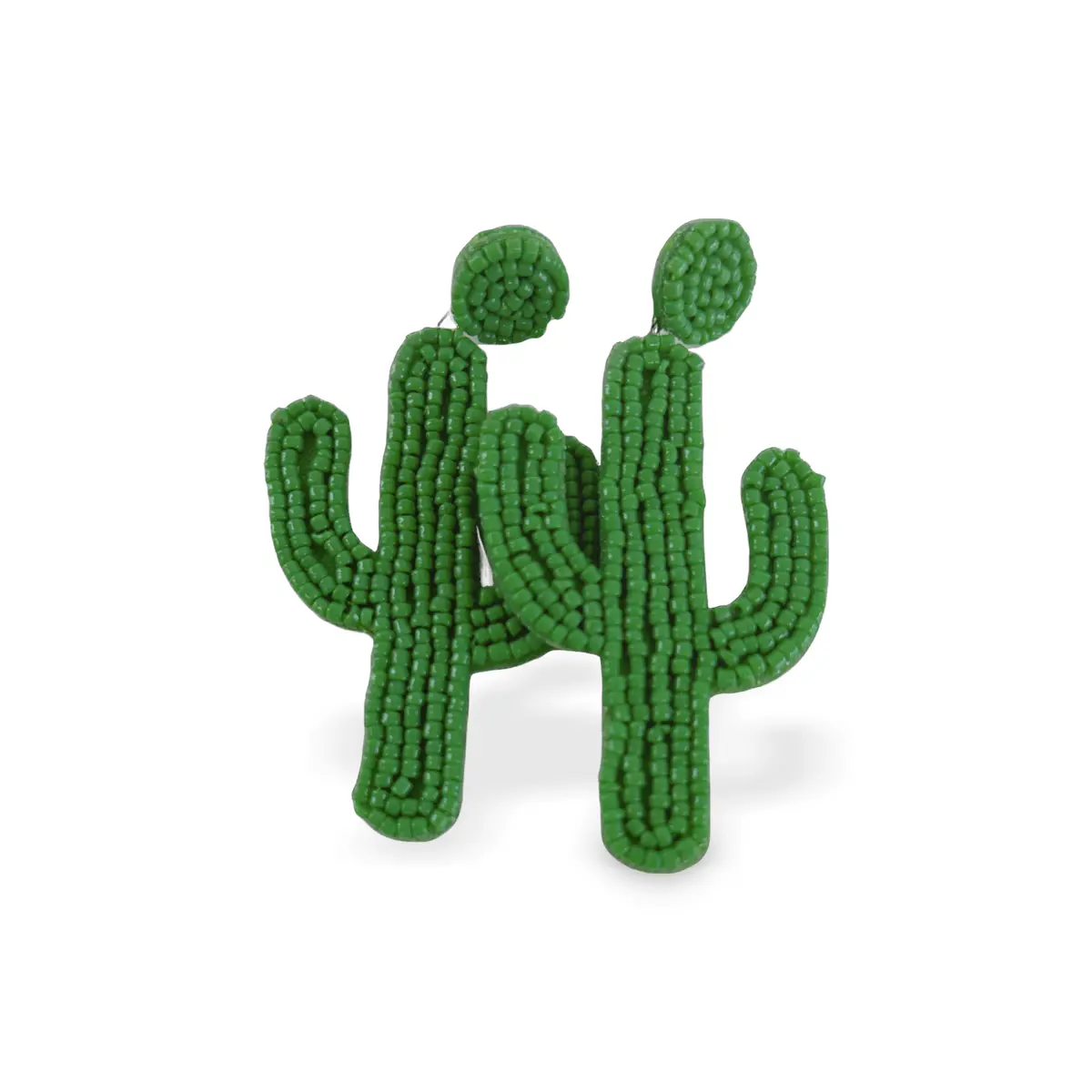 Beaded Cactus Earrings 1
