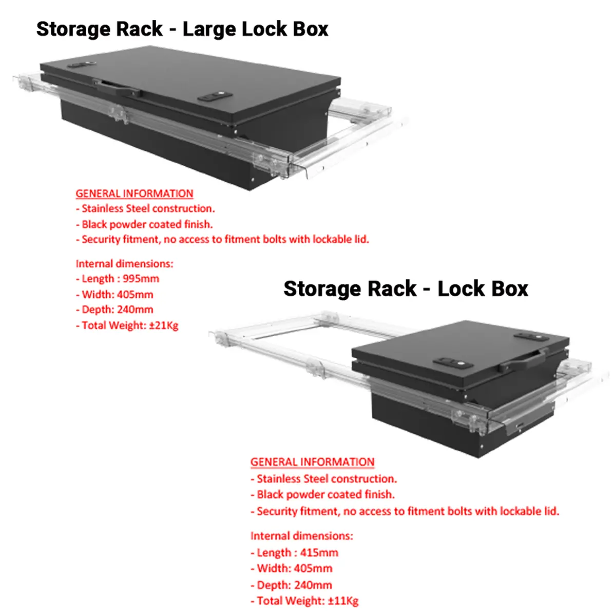 Lock Boxes For Canopy Storage Rack 1
