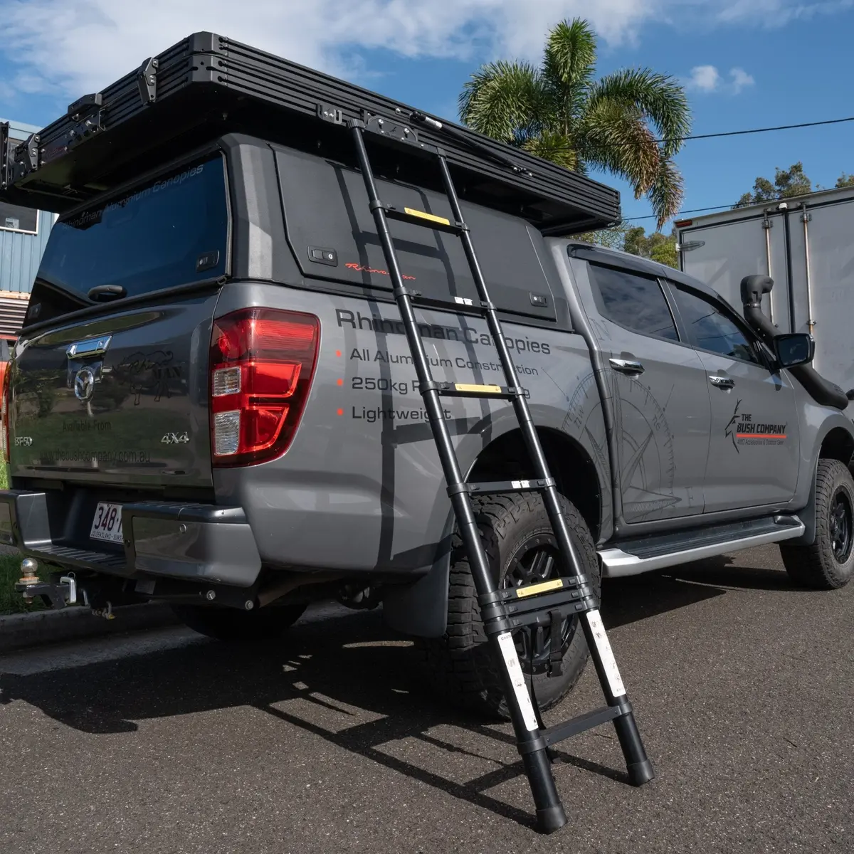 Compact Telescopic Ladder - Angled Steps 1