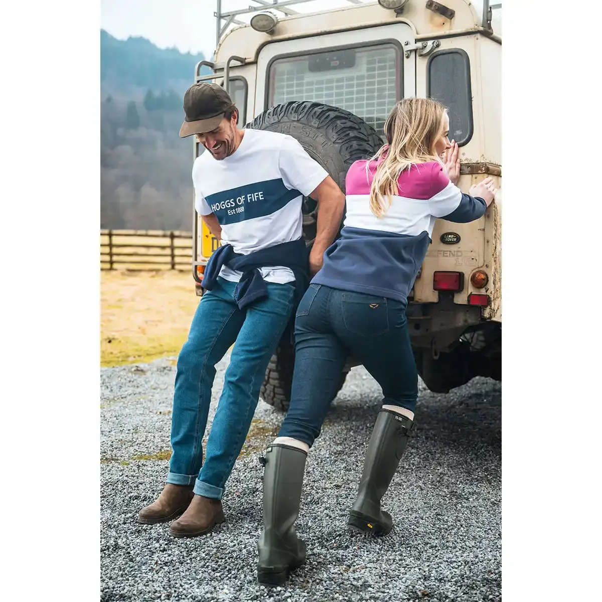 Hoggs Of Fife Dee Ladies Stretch Denim Jeans 5